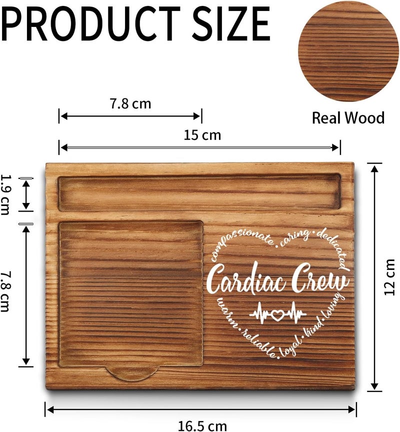 akeke Cardiac Crew Gifts for Women, Men, Cardiac Crew Week Gifts, Cardiac Crew Office Decor, Appreciation Thank You Gifts for Cardiac Crew Self-Stick Note Pad Holders GAA38 - Image 2